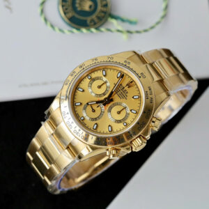 Đồng hồ nam Rolex Daytona Fake 11 mặt vàng máy cơ Thụy Sỹ 40mm (2)