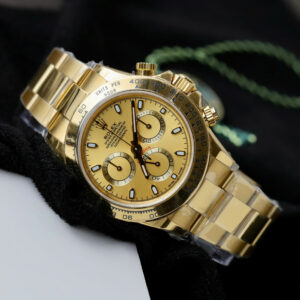 Đồng hồ nam Rolex Daytona Fake 11 mặt vàng máy cơ Thụy Sỹ 40mm (2)