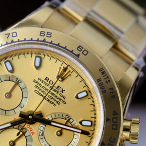Đồng hồ nam Rolex Daytona Fake 11 mặt vàng máy cơ Thụy Sỹ 40mm (2)