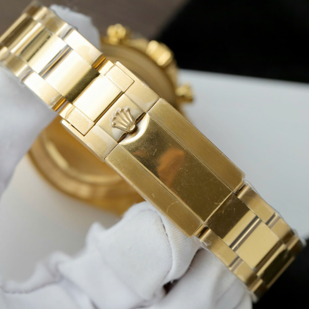 Đồng hồ nam Rolex Daytona Fake 11 mặt vàng máy cơ Thụy Sỹ 40mm (2)