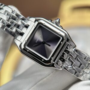 Đồng hồ nữ Cartier Replica 11 Panthere Small Model mặt xám dây kim loại 23x30mm (2)