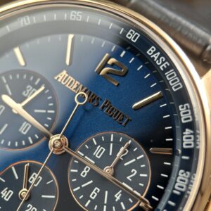 Đồng hồ Audemars Piguet Code 11.59 Rep 11 mặt số màu xanh dương dây da xưởng APS 41mm (2)