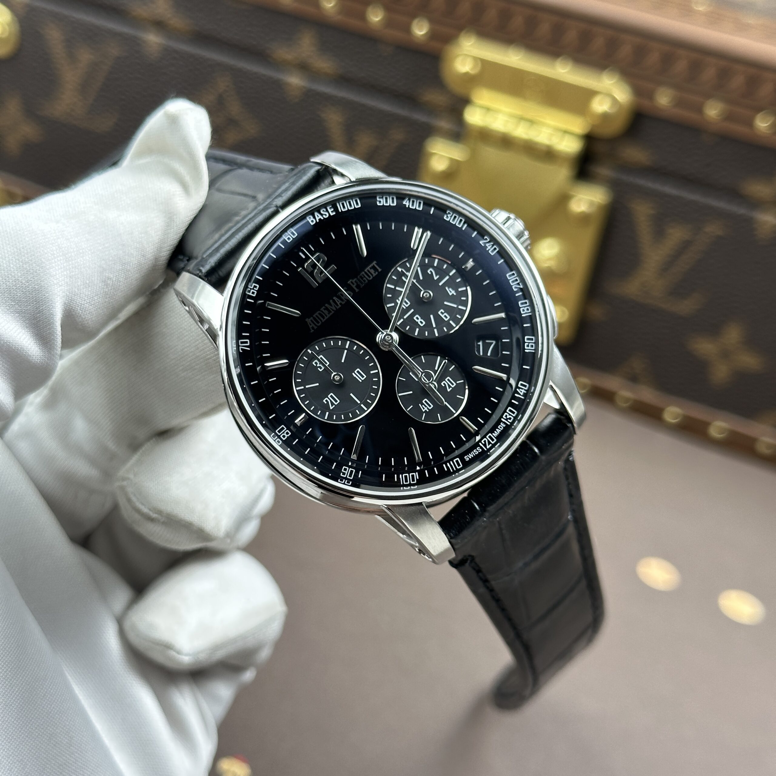 Đồng hồ Audemars Piguet Code 11.59 Replica 11 mặt số màu đen dây da nhà máy APS 41mm (9) Đồng hồ Audemars Piguet Code 11.59 Replica 11 mặt số màu đen dây da nhà máy APS 41mm (1)