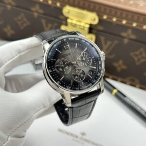 Đồng hồ Audemars Piguet Code 11.59 Replica 11 mặt xám khói dây da xưởng APS 41mm (1)