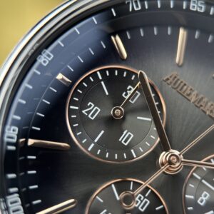 Đồng hồ Audemars Piguet Code 11.59 Replica 11 mặt xám khói dây da xưởng APS 41mm (1)