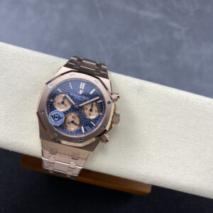 Đồng hồ Audemars Piguet Rep 11 Royal Oak Chronograph 26239 mặt xanh dương dây kim loại xưởng APS 41mm (1)
