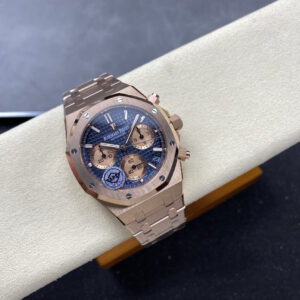 Đồng hồ Audemars Piguet Rep 11 Royal Oak Chronograph 26239 mặt xanh dương dây kim loại xưởng APS 41mm (1)