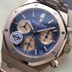 Đồng hồ Audemars Piguet Rep 11 Royal Oak Chronograph 26239 mặt xanh dương dây kim loại xưởng APS 41mm (1)