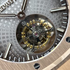 Đồng hồ Audemars Piguet Rep cao cấp Royal Oak Flying Tourbillon 26530OR mặt xám dây kim loại 41mm (2)