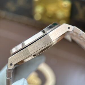 Đồng hồ Audemars Piguet Rep cao cấp Royal Oak Selfwinding Flying Tourbillon 26730 mặt xanh khói vỏ mạ vàng hồng 41mm (2)