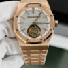 Đồng hồ Audemars Piguet Rep cao cấp Royal Oak Selfwinding Flying Tourbillon 26730OR mặt xám phun cát 41mm (2)