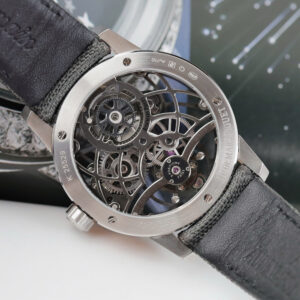 Đồng hồ Audemars Piguet Replica 11 Tourbillon Openworked 26600 dây vải màu xám 41mm (2)