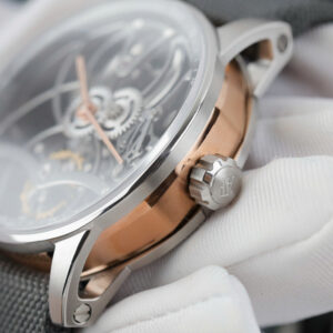 Đồng hồ Audemars Piguet Replica 11 Tourbillon Openworked 26600 dây vải màu xám 41mm (2)