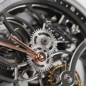 Đồng hồ Audemars Piguet Replica 11 Tourbillon Openworked 26600 dây vải màu xám 41mm (2)