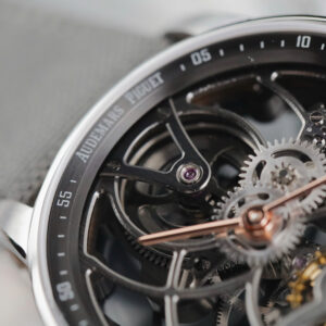 Đồng hồ Audemars Piguet Replica 11 Tourbillon Openworked 26600 dây vải màu xám 41mm (2)