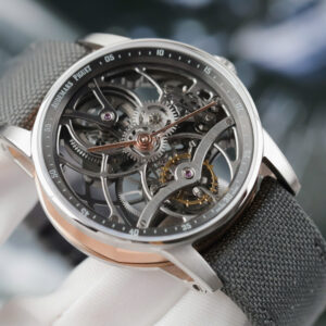 Đồng hồ Audemars Piguet Replica 11 Tourbillon Openworked 26600 dây vải màu xám 41mm (2)