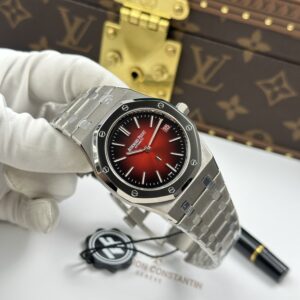 Đồng hồ Audemars Piguet Royal Oak Extra-thin Jumbo 16202 Replica 11 mặt màu đỏ đô máy cơ Thuỵ Sỹ ZF 39mm (2)