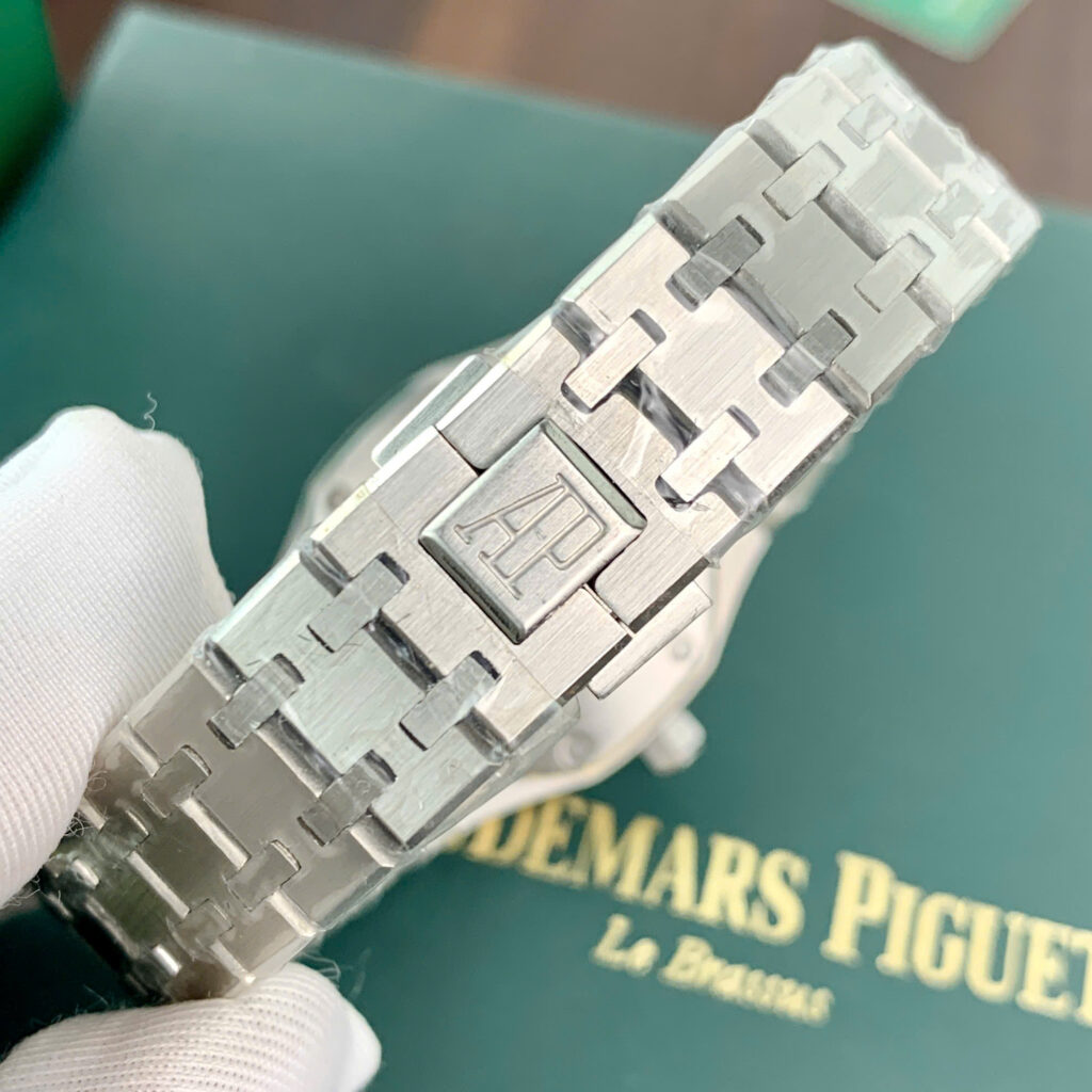 Đồng hồ Audemmars Piguet Royal Oak 15550 nữ đính đá dây kim loại fake cao cấp 34mm