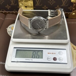 Đồng hồ Hublot Classic Fusion Rep 11 mặt nâu xám máy ETA 2892 Thuỵ Sỹ nhà máy JJZ 42mm (1)