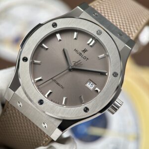 Đồng hồ Hublot Classic Fusion Rep 11 mặt nâu xám máy ETA 2892 Thuỵ Sỹ nhà máy JJZ 42mm (1)