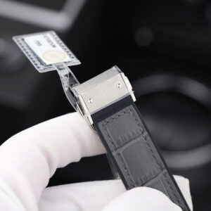 Đồng hồ Hublot Classic Fusion Rep 11 màu xám đính moissanite HongKong 38mm (2)