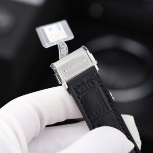 Đồng hồ Hublot Classic Fusion Replica 11 màu đen đính moissanite HongKong 38mm (2)