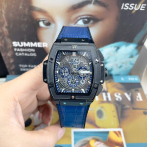Đồng hồ Hublot Spirit Big Bang nam vỏ đen máy cơ nhật giá rẻ fake cao cấp 44mm