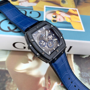 Đồng hồ Hublot Spirit Big Bang nam vỏ đen máy cơ nhật giá rẻ fake cao cấp 44mm