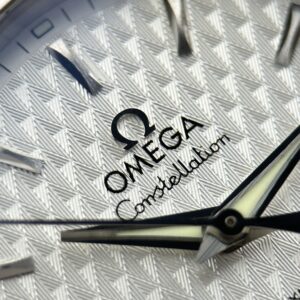 Đồng hồ Omega Constellation Rep cao cấp mặt trắng dây kim loại 38mm (1)