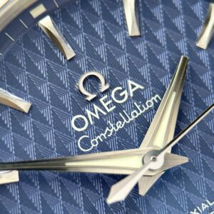Đồng hồ Omega Constellation Replica 11 mặt xanh blue dây kim loại 38mm (2)