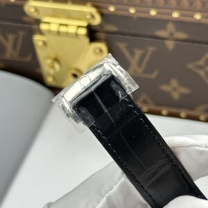 Đồng hồ Omega Replica 1 1 De Ville Co-Axial Chronometer 8500 mặt đen dây da 41mm (2)