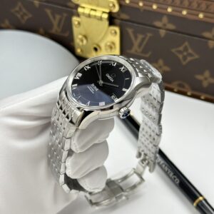 Đồng hồ Omega Replica 11 De Ville Co-Axial Chronometer 8500 mặt đen máy cơ Thuỵ Sỹ 41mm (2)
