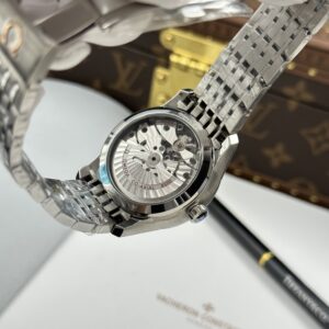 Đồng hồ Omega Replica 11 De Ville Co-Axial Chronometer 8500 mặt đen máy cơ Thuỵ Sỹ 41mm (2)