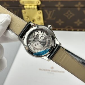 Đồng hồ Omega Replica 11 De Ville Co-Axial Chronometer 8500 mặt xanh dương dây da 41mm (2)