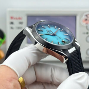 Đồng hồ Omega Seamaster Aqua Terra 150M Rep 11 mặt xanh ngọc lam dây cao su xưởng VS 41mm (2)