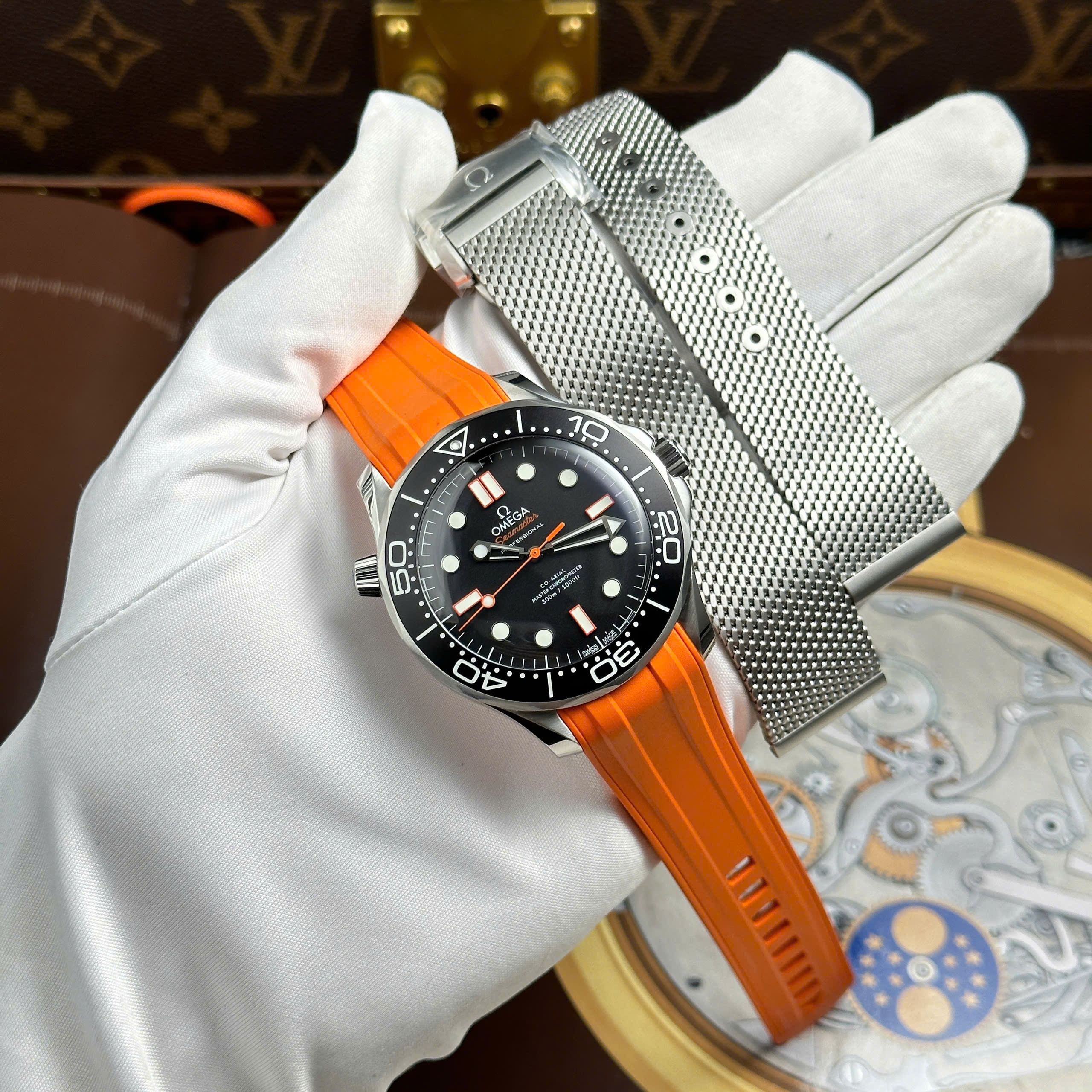 Đồng hồ Omega Seamaster Diver 300M Rep 11 mặt đen máy cơ Thuỵ Sỹ nhà máy VS 42mm (1) Đồng hồ Omega Seamaster Diver 300M Rep 11 mặt đen máy cơ Thuỵ Sỹ nhà máy VS 42mm (2)