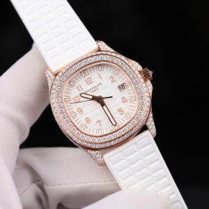 Đồng hồ Patek Philippe Aquanaut 5067 chế tác vỏ bọc vàng 18K đính full moissanite 35 (2)
