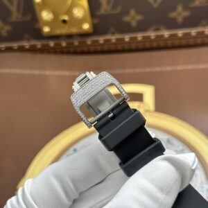 Đồng hồ Richard Mille RM67-01 Rep 11 vỏ đính full moissanite dây cao su 38.7×47 (1)