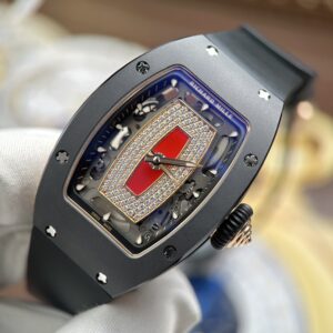 Đồng hồ Richard Mille nữ Rep 11 RM07-01 vỏ gốm đen máy cơ Thuỵ Sỹ nhà máy ZF 36mm (2)