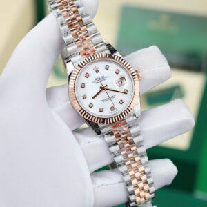 Đồng hồ Rolex DateJust mặt MOP chế tác bọc vàng hồng 18K nhà máy GM 41mm (2)