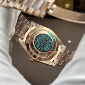 Đồng hồ Rolex Day-Date Rep 11 mặt xanh lá cây mạ vàng hồng nặng 212 gram xưởng RC 40mm (1)