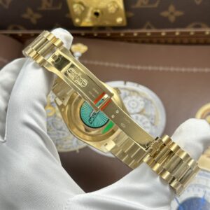 Đồng hồ Rolex Day-Date Rep cao cấp mặt vàng champagne nặng 212 gram bộ máy calibre 3255 xưởng RC 40mm (2)