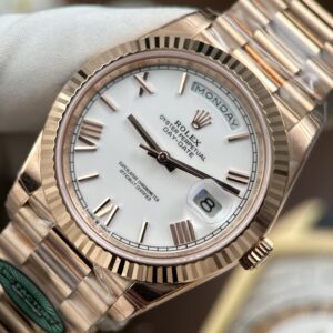 Đồng hồ Rolex Day-Date Replica 11 mặt trắng trọng lượng nặng 212 gram nhà máy RC 40mm (3)