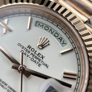 Đồng hồ Rolex Day-Date Replica 11 mặt trắng trọng lượng nặng 212 gram nhà máy RC 40mm (3)