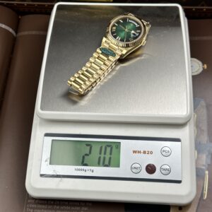 Đồng hồ Rolex Day-Date Replica 11 mặt xanh lá ombre trọng lượng nặng 212 gram nhà máy RC 40mm (1)