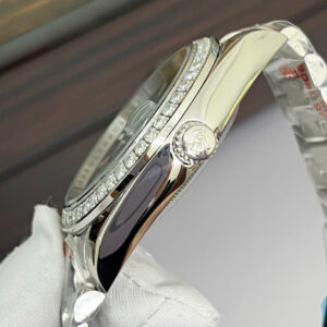 Đồng hồ Rolex Day-Date nam đính đá mặt xanh blue máy cơ nhật giá rẻ 40mm