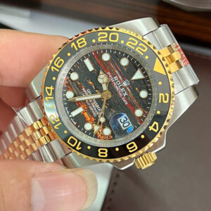 Đồng hồ Rolex GMT-Master II Nam demi mặt đá mắt hổ fake cao cấp 40mm