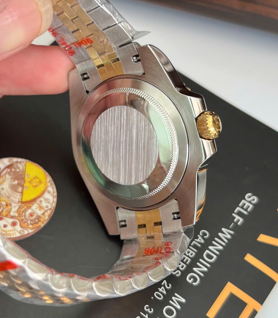 Đồng hồ Rolex GMT-Master II Nam demi mặt đá mắt hổ fake cao cấp 40mm