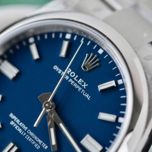 Đồng hồ Rolex Oyster Perpetual 126000 Replica 11 mặt xanh dương dây kim loại xưởng VS 36mm (2)