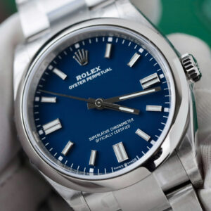 Đồng hồ Rolex Oyster Perpetual 126000 Replica 11 mặt xanh dương dây kim loại xưởng VS 36mm (2)